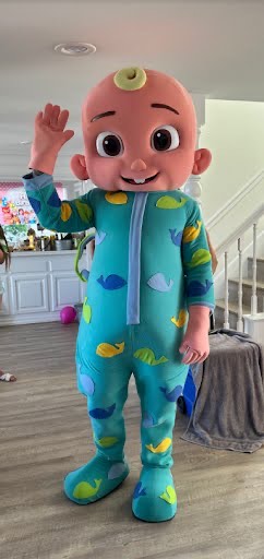 Cocomelon JJ character at toddler birthday party in Chicago