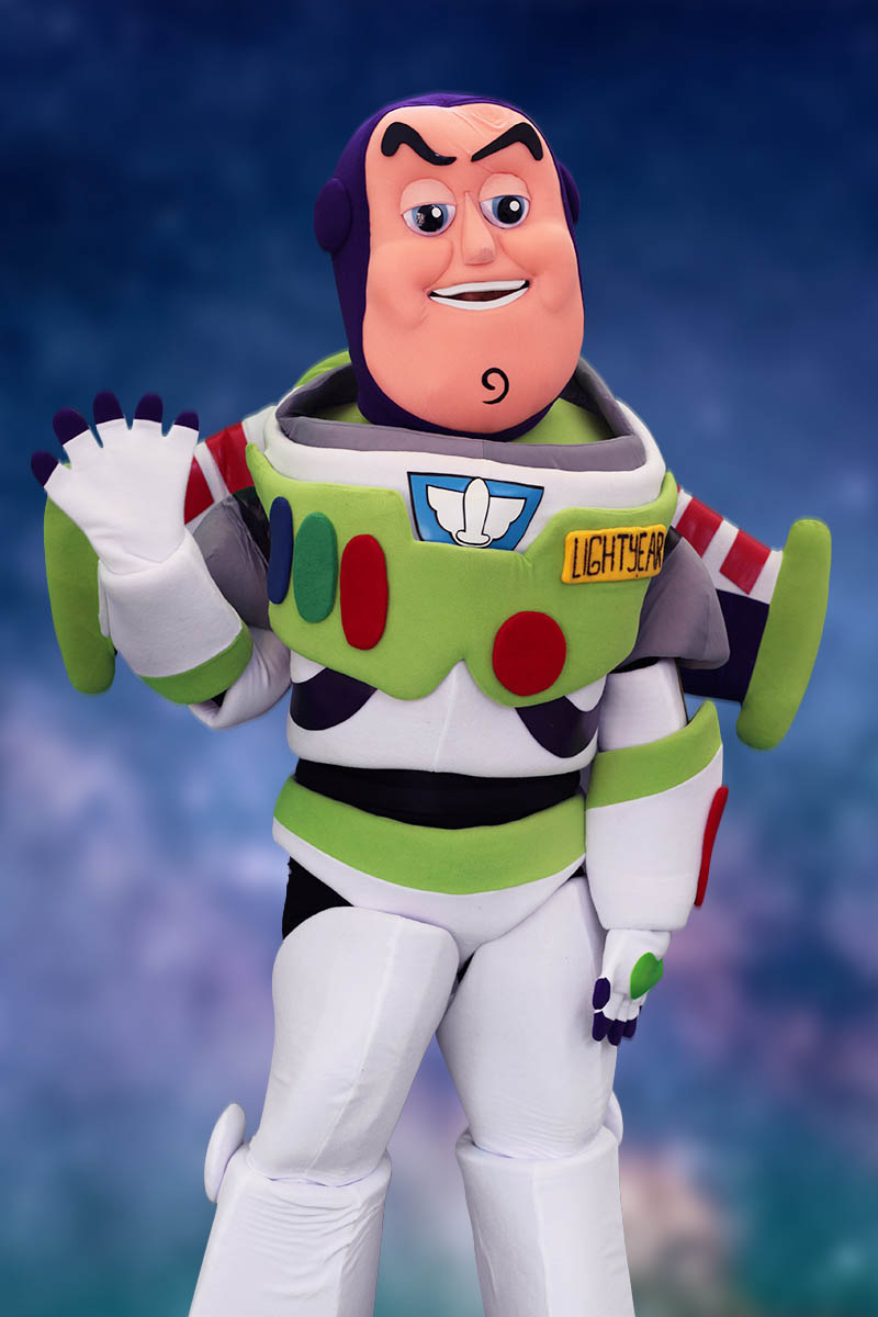 Buzz party character for kids in chicago